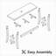 with Solid Wood Base Dining Table