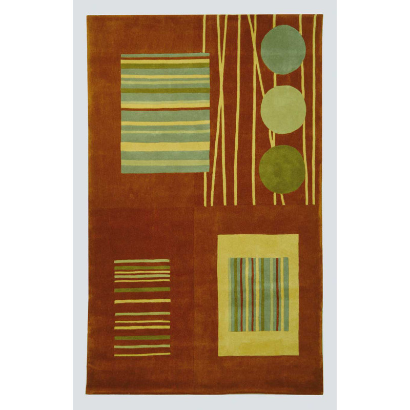 Tapis rouille, Rectangle 9 pi 6 po x 13 pi 6 po