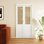 Portes pliantes pliantes en bois manufacturé 36 po x 80 po