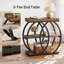 Table de bout avec tablettes de rangement