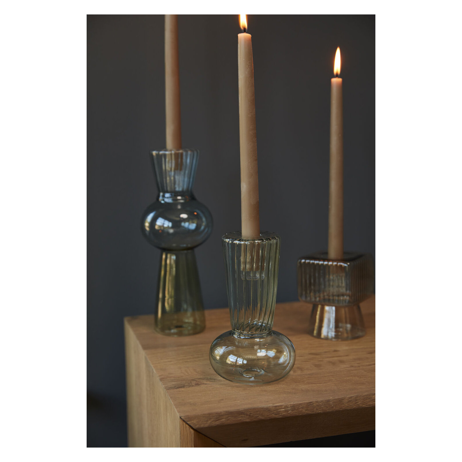 6.5'' H Glass Tabletop Candlestick