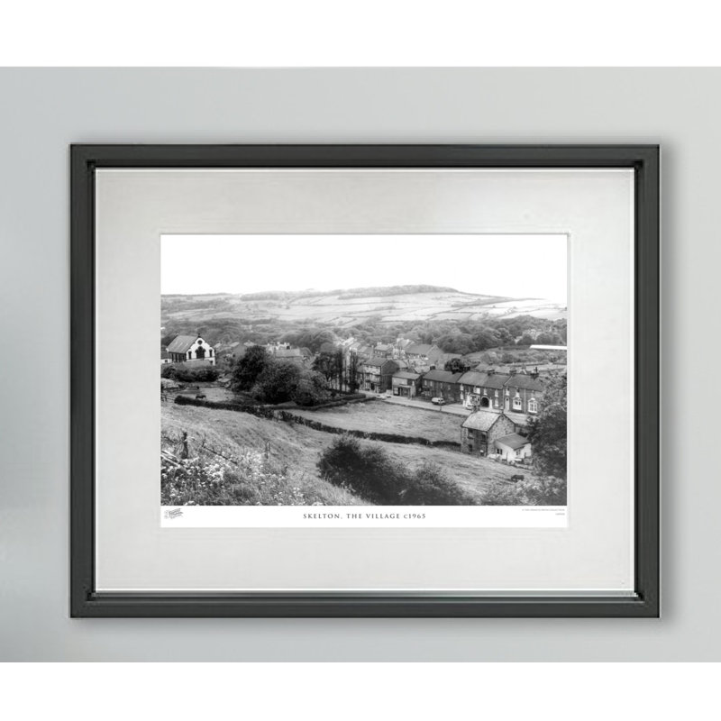 Skelton, The Village C1965 - Single Picture Frame Print, 28cm H x 36cm W x 2.3cm D
