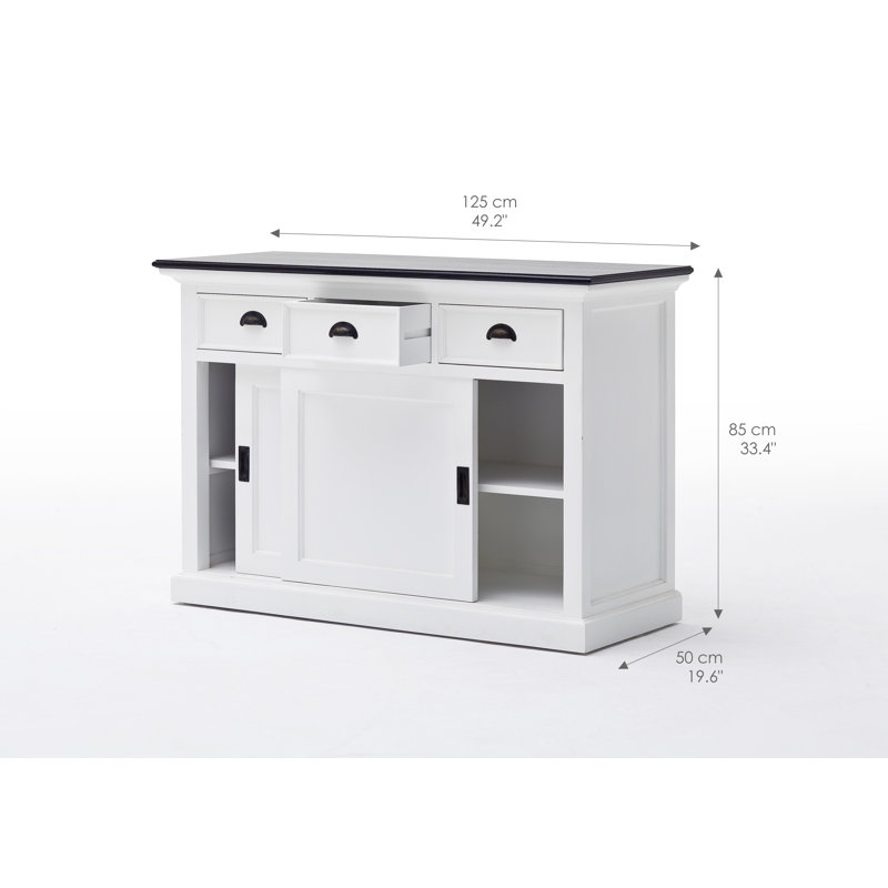 Desserte en bois 3 tiroirs Hailsham