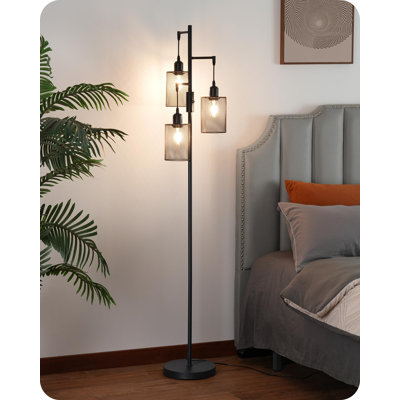 Antwoine 163cm Black Tree Floor Lamp