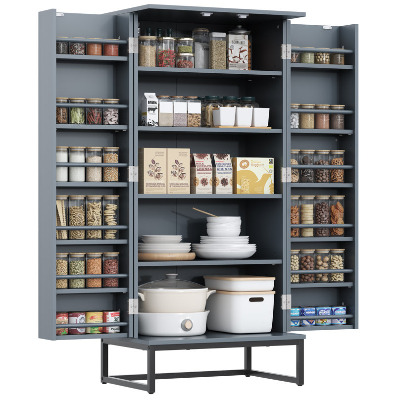 Lisbed 51'' Kitchen Pantry, Gray
