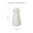 Textura Terracotta Decorative Vase – Matte Off-White Modern Vase for Living Room, Console Table & Shelf Décor