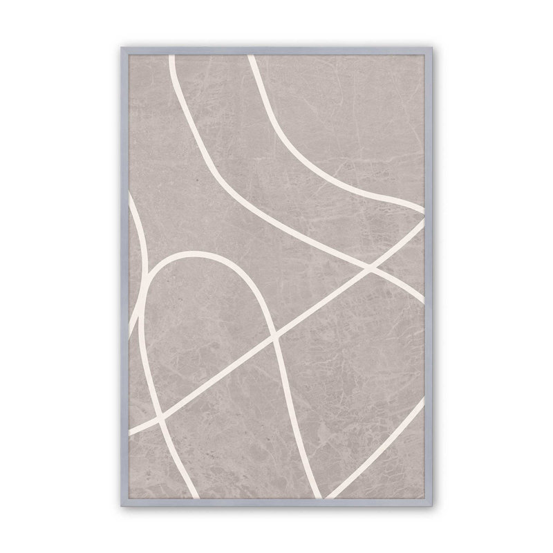 Silent Journey v1, impression, Papier avec cadre photo simple en chrome poli, H 15,25 po x l 12,25 po x P 1,25 po