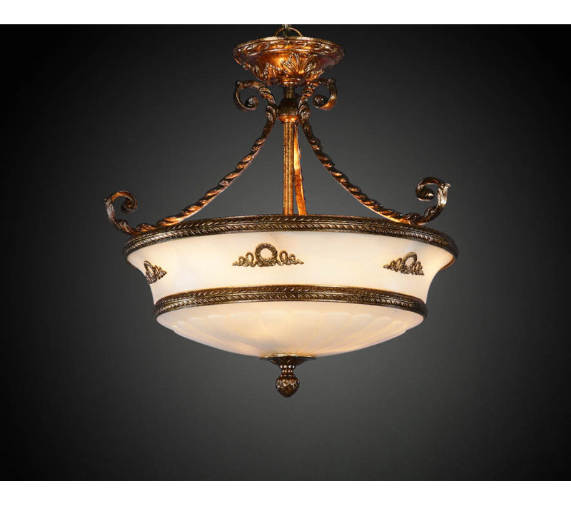 Badgett Glass Semi Flush Mount