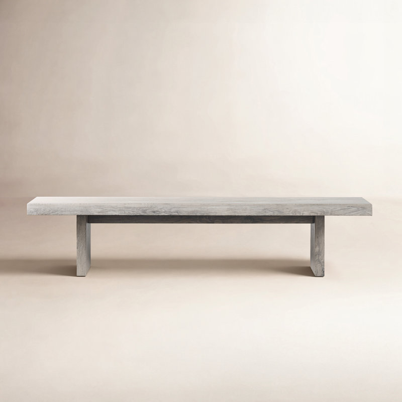 Colin Kentley Bench, 18" H x 65" W x 15" D, Sandblasted Gray