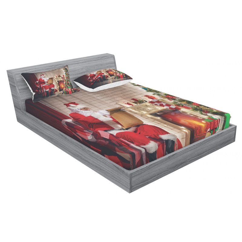 Microfiber Sheet Set, Queen Sheet Set with Fitted Sheet