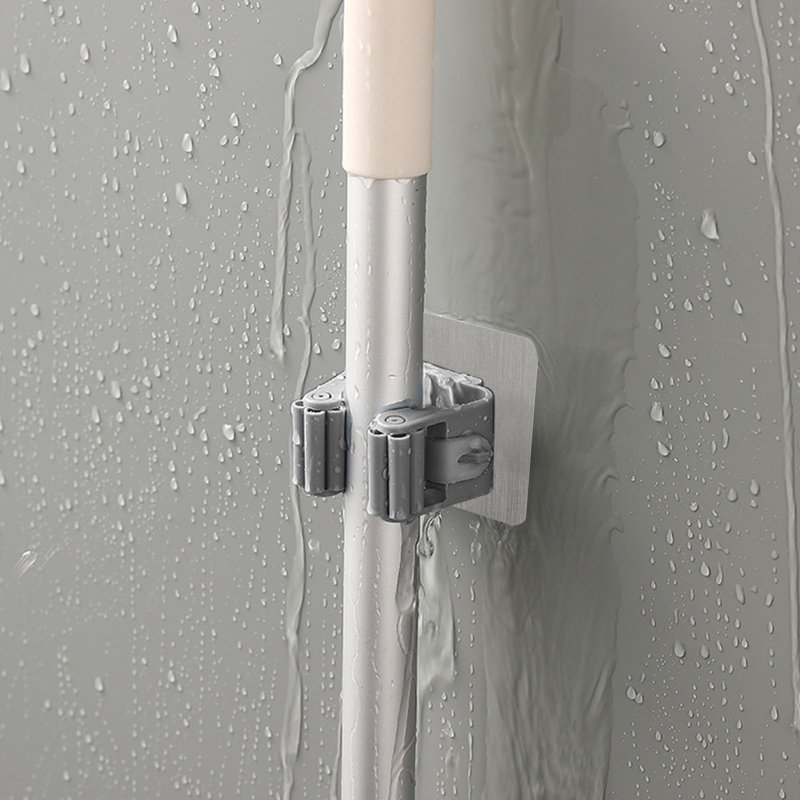 No Hole Mop Hooks Paste, Gris