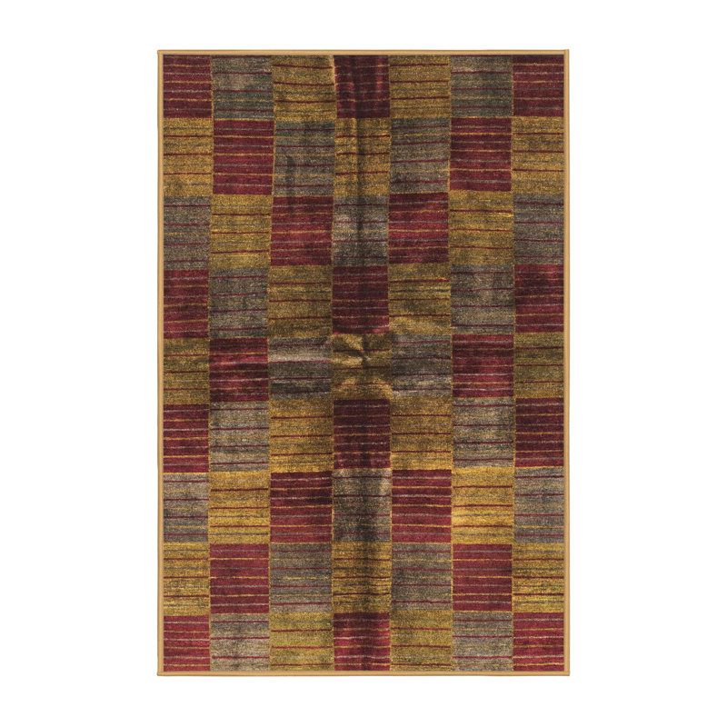 Abstract Indoor Rug, Rectangle 4' x 6'