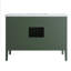 Ensemble de meuble-lavabo autoportant moderne en bois massif 48 po avec plateau en marbre-419836883