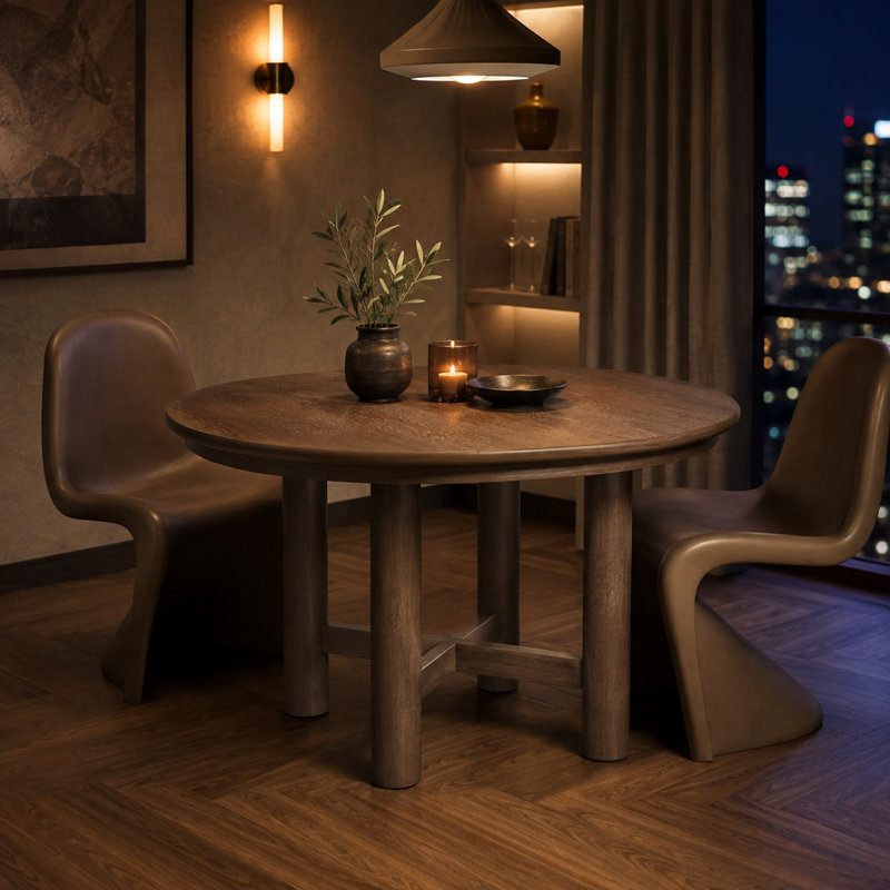 Table de salle à manger extensible de 47 à 63 po Vonnie, Espresso