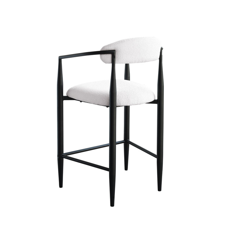 Ensemble de 2 tabourets de bar Modern, Blanc