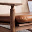 Chaise berçante en bois massif danois