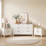 Ensemble de rangement de chambre à coucher moderne Abra (ensemble de commode à 6 tiroirs et table de chevet à 2 tiroirs)