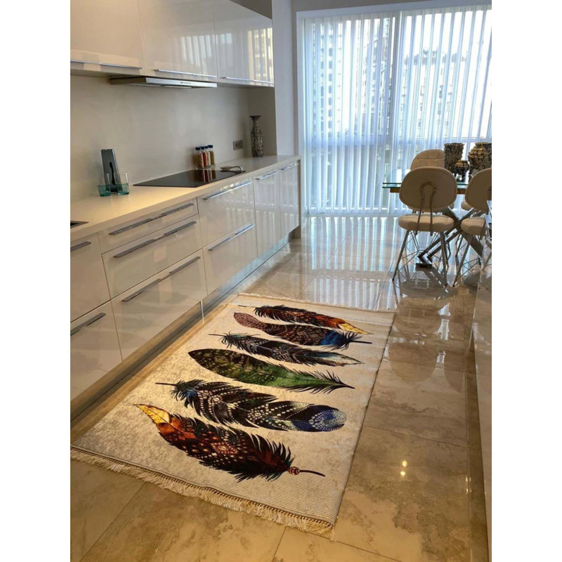 Tapis Maryemma avec envers antidérapant, Rectangle 3 pi 11 po x 6 pi 7 po