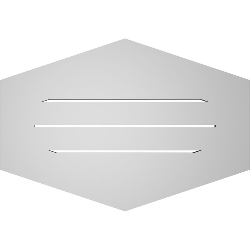 Pente verticale verticale en uréthane 4 pi, H 1 po x l 26 po x L 18 po