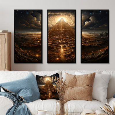 Judaïsme Mount Moriah Sacred Summit Mystery III - Judaism Wall Art, ensemble de salon