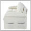 Canapé-lit convertible convertible grand lit, causeuse multifonctionnelle en chenille 3-en-1 avec coussins épais et rangement latéral pour le salon, la chambre à coucher, un appartement, un bureau