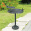 Bird Chat on Lotus Birdbath