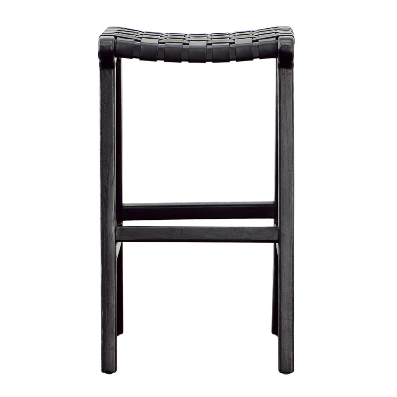 Dale 24" Tall Backless Counter Stool, Black