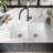 32'' L Undermount Double Bowl Fireclay Kitchen Sink