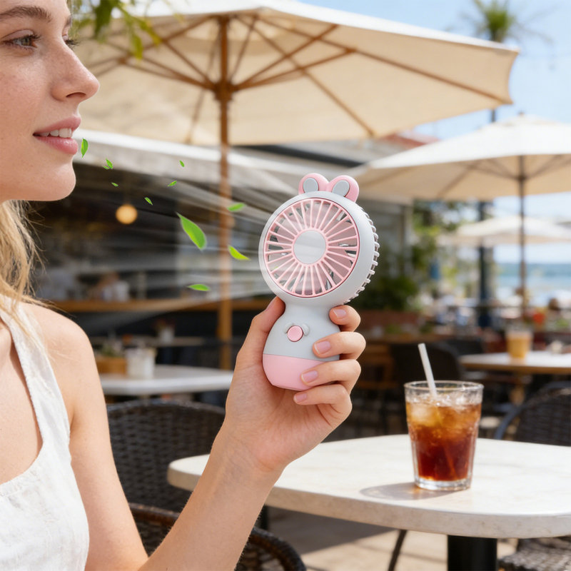 Petit ventilateur portatif pour étudiant USB, Multicolor C