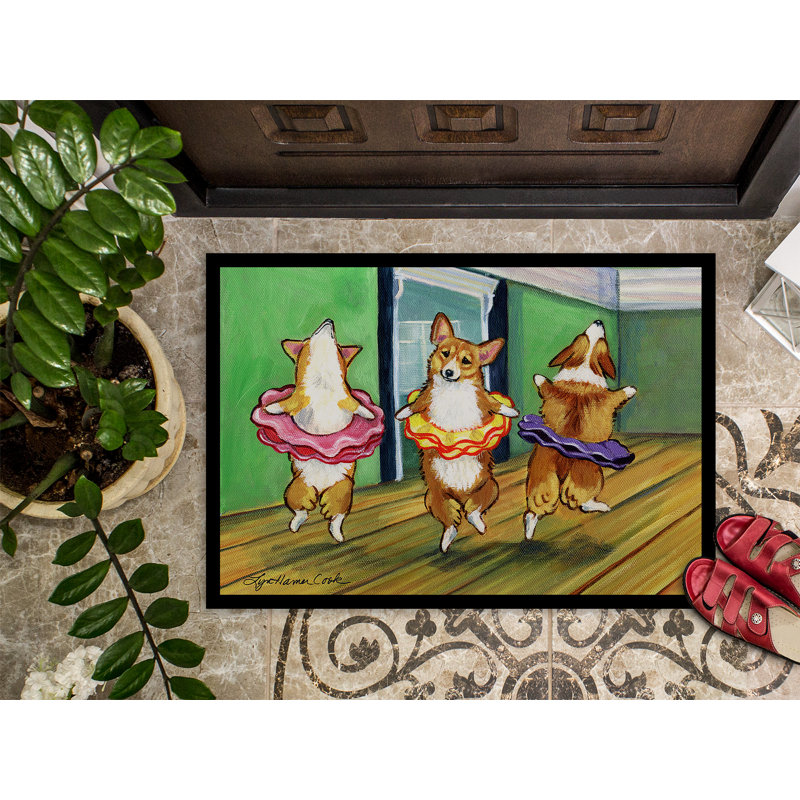Statesville Non-Slip Striped Indoor Doormat, Rectangle 2' x 3'