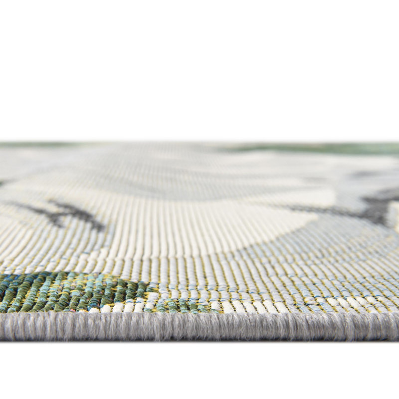 Tapis d'extérieur Anniston Multi_Unique Loom Kula, Tapis de couloir 2 pi 7 po x 10 pi