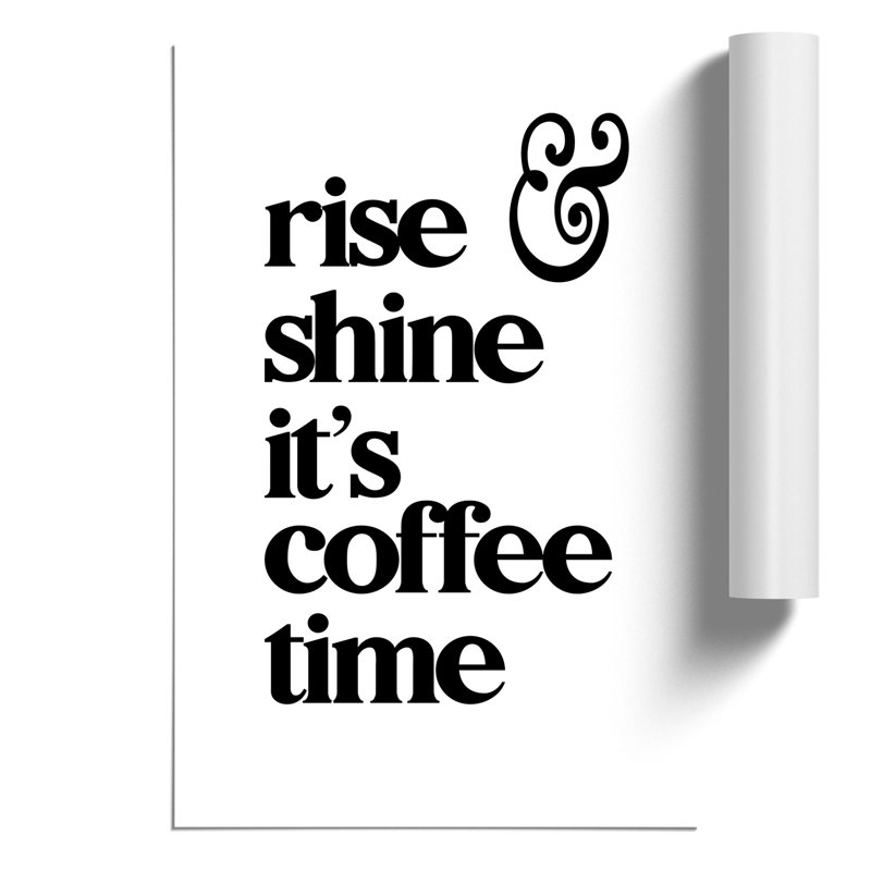 Coffee Time - Wall Art, 42cm H x 30cm W x 0.1cm D, Unframed