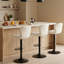 Tabourets de bar pivotants réglables, chaises de comptoir modernes en cuir synthétique avec dossier et repose-pieds pour îlot de cuisine-803263312-797131678