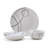 Studio Nova Porcelain 18-Piece Dinnerware Set, Service For 6, Circles