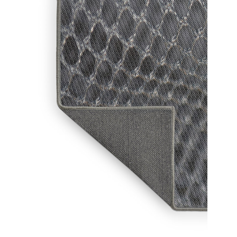 Tapis gris tissé à la machine, Rectangle 5 pi x 7 pi