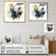 «Blue Yellow Minimalims Fludity I», reproduction d'art sur toile-88518185-88518190