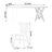 4 - Person Solid Wood Top Double Pedestal Dining Set-99330501