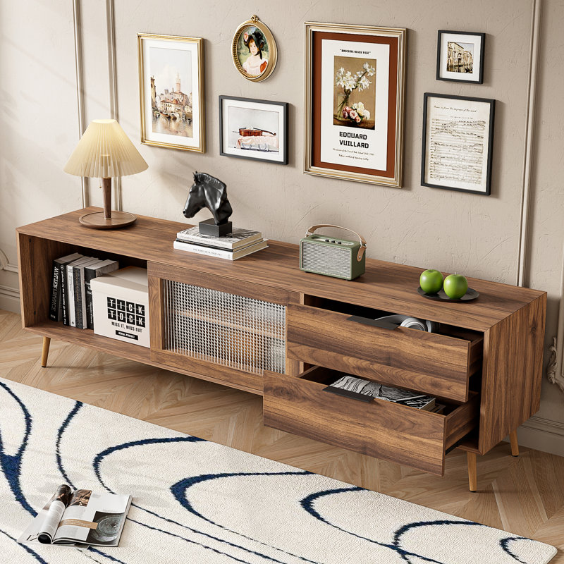 Meuble télé moderne pour téléviseur 75 po et plus