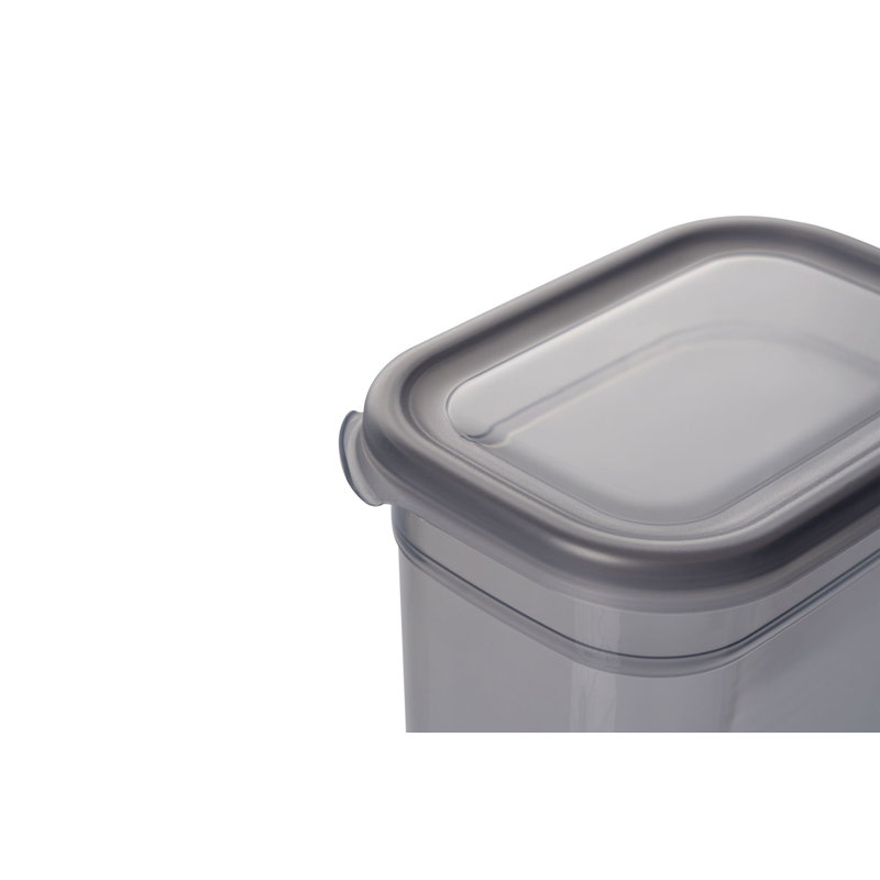 Ensemble de 15 boîtes de rangement, couleur anthracite, 100% plastique durable | Différentes tailles: 5,5 x 3,9 x 3,9 po (800 ml), 5,5 x 5,5 x 3,9 po (1150 ml), 4,1 x 4,1 x 3,5 po (1500 ml) | Lavable au lave-vaisselle et sans BPA, idéal pour organiser la maison et le bureau