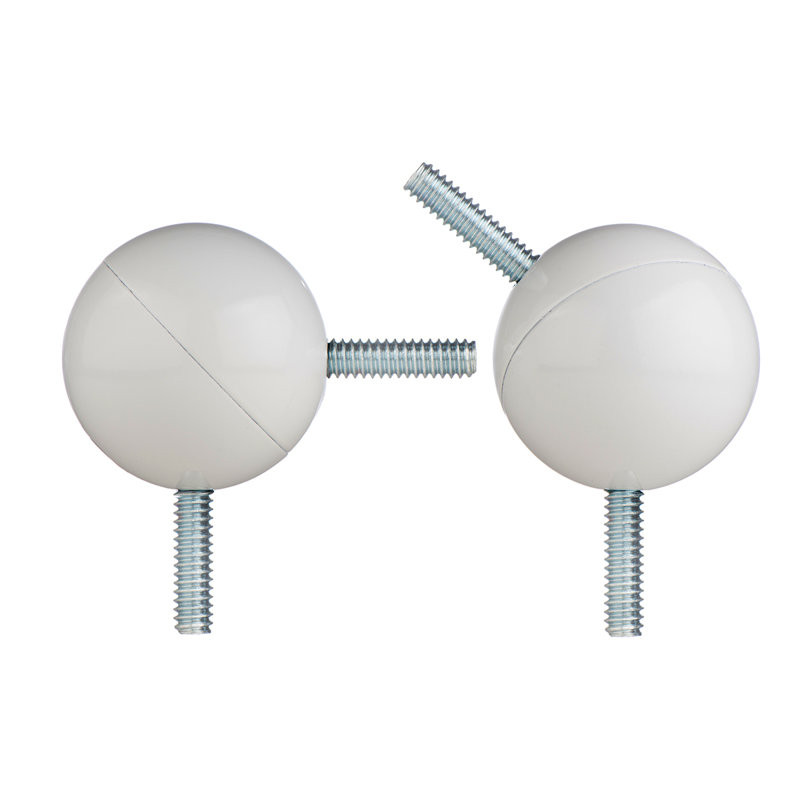  Connecteur de coin pour tringle à rideaux Bay Bay - pour tringles de 5/8 à 1-1 / 8 po - Blanc, Blanc