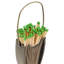 Modern Ember Match Stick Holder | Decorative Mesh Metal Storage Bucket, Caddy-104456984