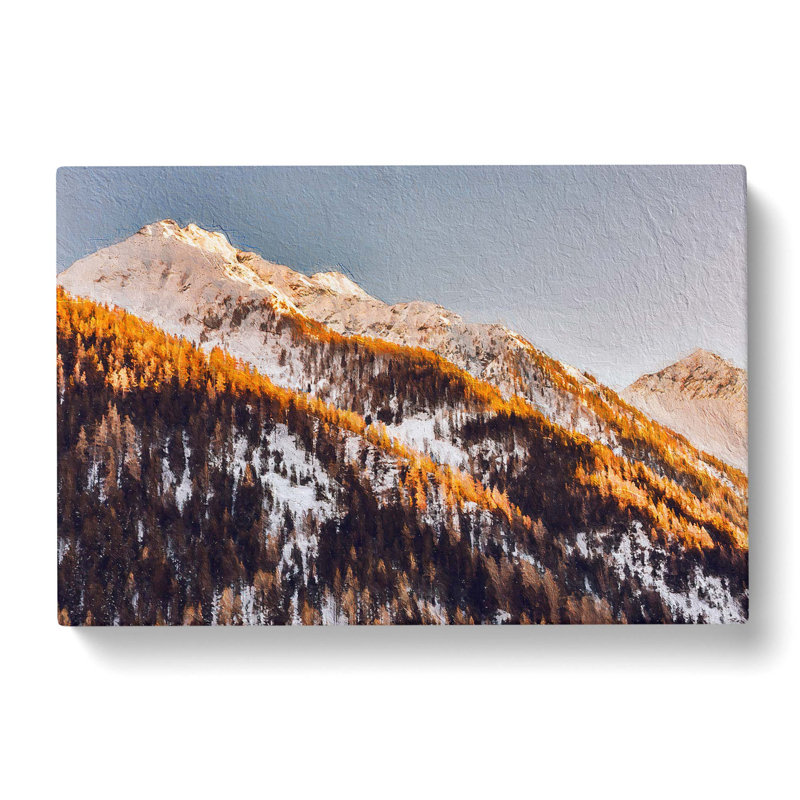 Winter in the Mountains - Wrapped Canvas, 50cm H x 76cm W x 3cm D