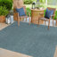 Tapis bleu sarcelle intérieur / extérieur Sevim-22495255