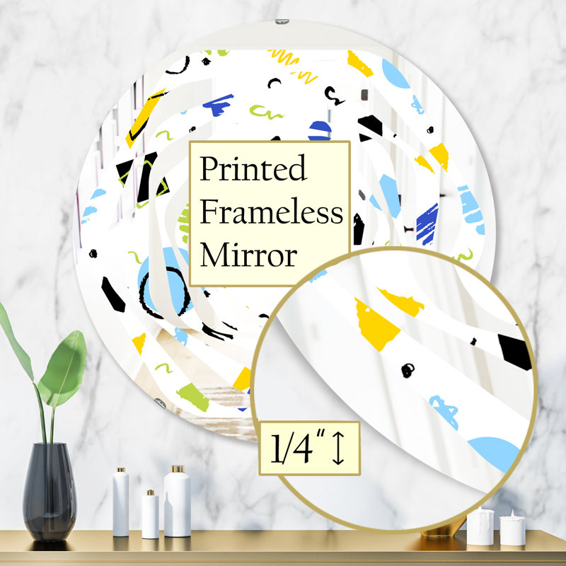 Miroir mural Whirl Geomatric Design III, H 31,5 po x l po