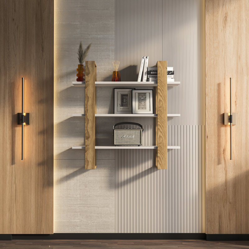 Demandrea Wallshelf, White Walnut