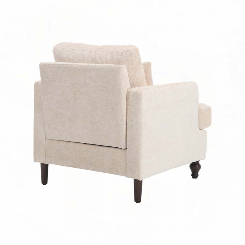 Fauteuil Chenille, Beige