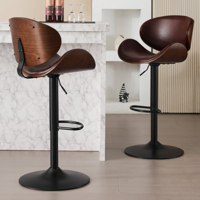 Tabourets de bar pivotants à hauteur réglable