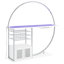 Lafe 2-door Circular Led Bar Cabinet-86520710