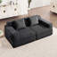 Canapé modulaire moderne avec causeuse 2 places avec coussins décoratifs, canapé modulaire Cloud avec assise profonde-129669940