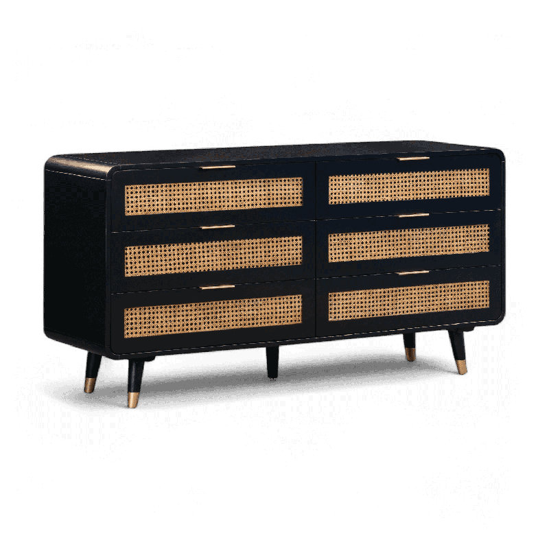 Commode 6 tiroirs Jade